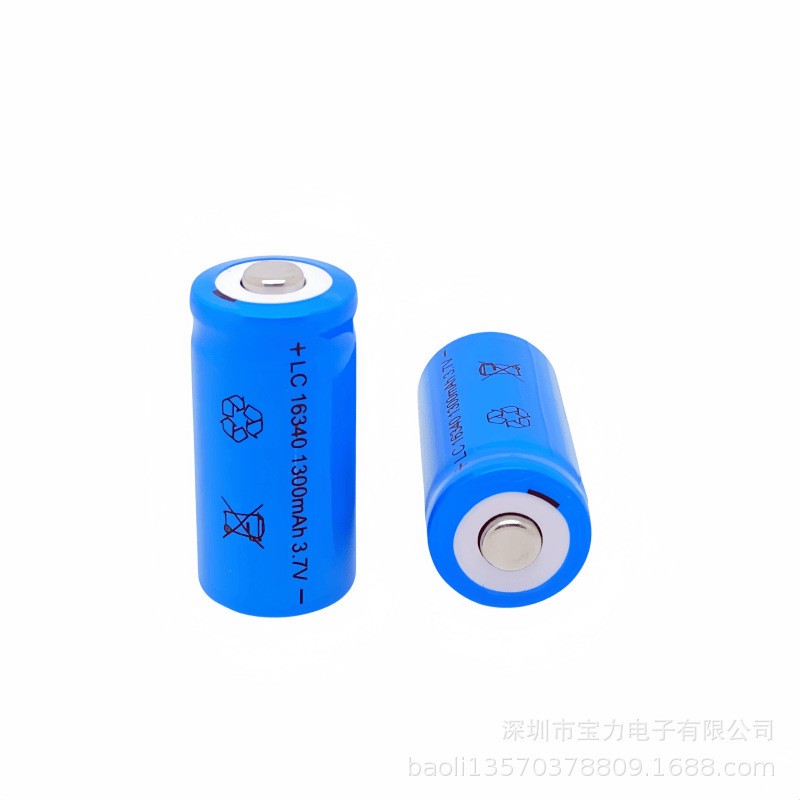 16340 lithium battery 3.7V 3.6V rechargeable battery flashlight laser Green/infrared rechargeable lithium battery