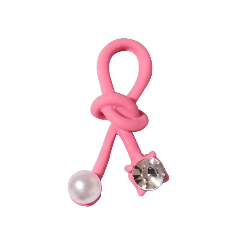 Japanese matte jewelry pearl for manicure with bow