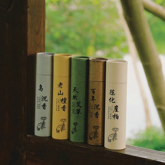 老款老山檀香线香沉香家用艾草香驱蚊室内除臭除味持久香薰松塔香