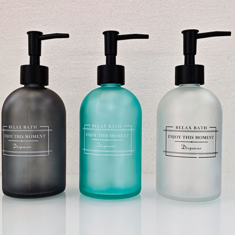 Hotel Glass Hand Sanitizer Bottle Pressing Bathroom Shower Gel Bottle Transparent Glass Shampoo Empty Bottle Lotion Bottled Hotel Glass Hand Sanitizer Bottle Pressing Bathroom Shower Gel Bottle Transparent Glass Shampoo Empty Bottle Lotion Bottled