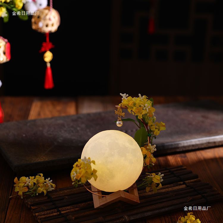 中秋挂件氛围月亮灯摆件中秋灯笼手工diy制作材料包儿童手提花灯|undefined