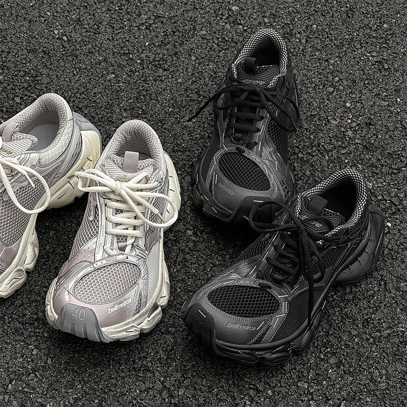 Paris New Stapler Torre Shoes Women's Old Color-polished Couple's Running Shoes Thick Sole Height Increased Street-fried Casual sneaker