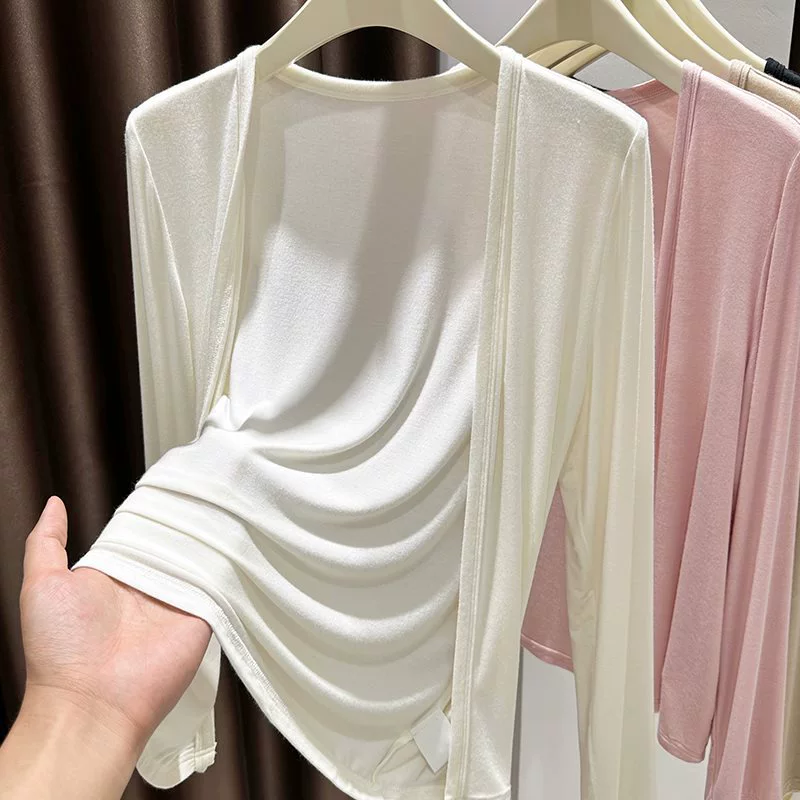 Тонкий шелковый черный жилет, кардиган, плащ, вязаное Slip Dress, защита от солнца