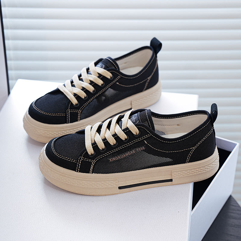 Summer New Mesh Shoes for Women, Breathable Mesh Canvas Shoes for Women, Versatile Student Shoes, Women's Soft-Soled Korean Style Casual Shoes Summer New Mesh Shoes for Women, Breathable Mesh Canvas Shoes for Women, Versatile Student Shoes, Women's Soft-Soled Korean Style Casual Shoes