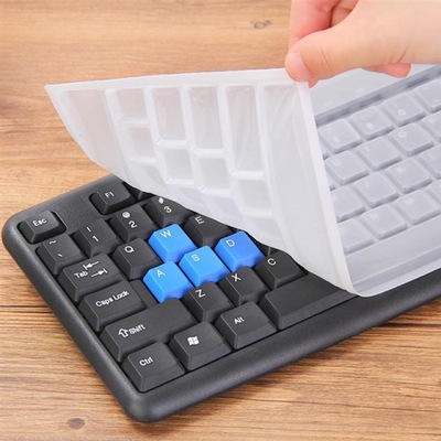 鍵盤防塵罩台式鍵盤膜台式保護膜貼不怕洗撕揉防塵半透明防塵膜