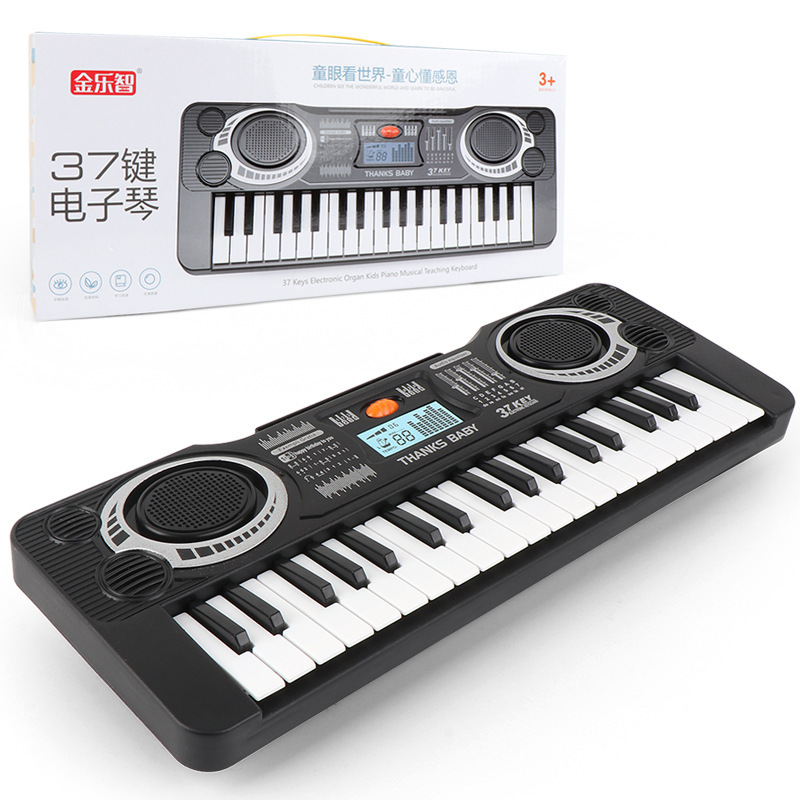 跨境亚马逊玩具抖音网红37键电子琴音乐钢琴玩具礼品男孩玩具地摊