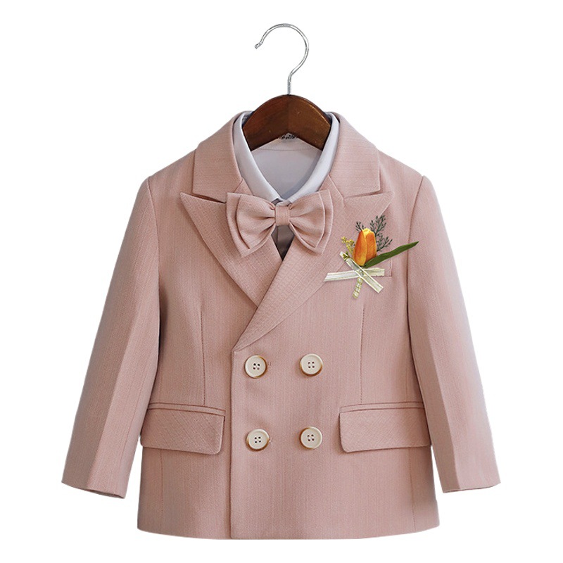 Boys' Suits, Spring British Flower Girl Costumes, Children's One-Year-Old Dresses, Baby Birthday Party Suits