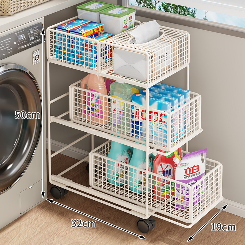 Carrito Organizador de Baño de Hierro Móvil para Baño image 6