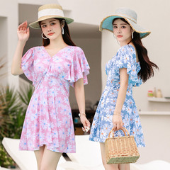 Mama's Swimwear Women's Hot Spring 2023 New Style One-piece Slimming Cover Stomach Conservative Plus Size Swimsuit