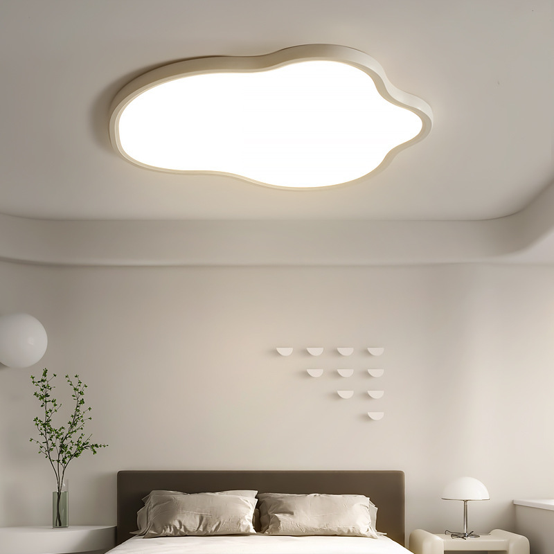 Main bedroom ceiling light ultra-thin minimalist Prui full-spectrum eye-care lamp romantic girl children's room cloud-shaped light