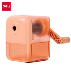 得力X60削筆機學生兒童手搖轉筆刀自動進筆卷筆刀時尚鉛筆削筆器