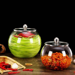 Large Thickened Pickle Jar Glass Sealed Jar for Home Use to Pickle Vegetables and Sauerkraut Glass Jar Pickle Jar Sauerkraut Jar