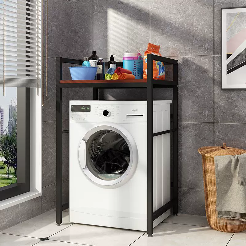 ®Washing machine storage rack drum floor-standing dishwasher storage rack balcony double-layer dryer above stacking rack
