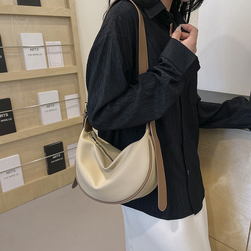 2024 New Dumpling Bag Women's Shoulder Crossbody Bag Ins Korean Style Casual All-match Soft PU Women's Bag Fashion 2024 New Dumpling Bag Women's Shoulder Crossbody Bag Ins Korean Style Casual All-match Soft PU Women's Bag Fashion