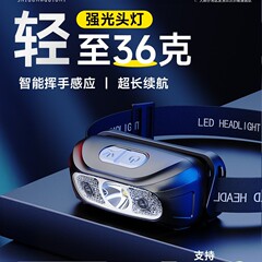 强光超亮充电2025新款野钓头灯头戴式感应户外登山超长续航正品