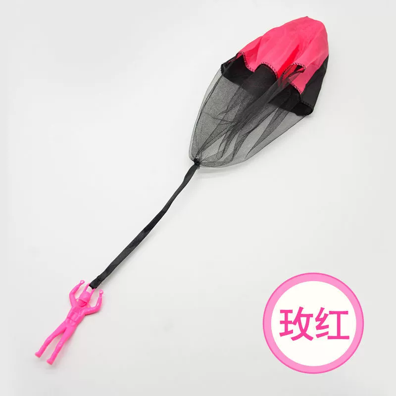Hand-Toss Parachute Toy for Kids, Soldier Figurine Flyer, Outdoor Play, Multi-Color