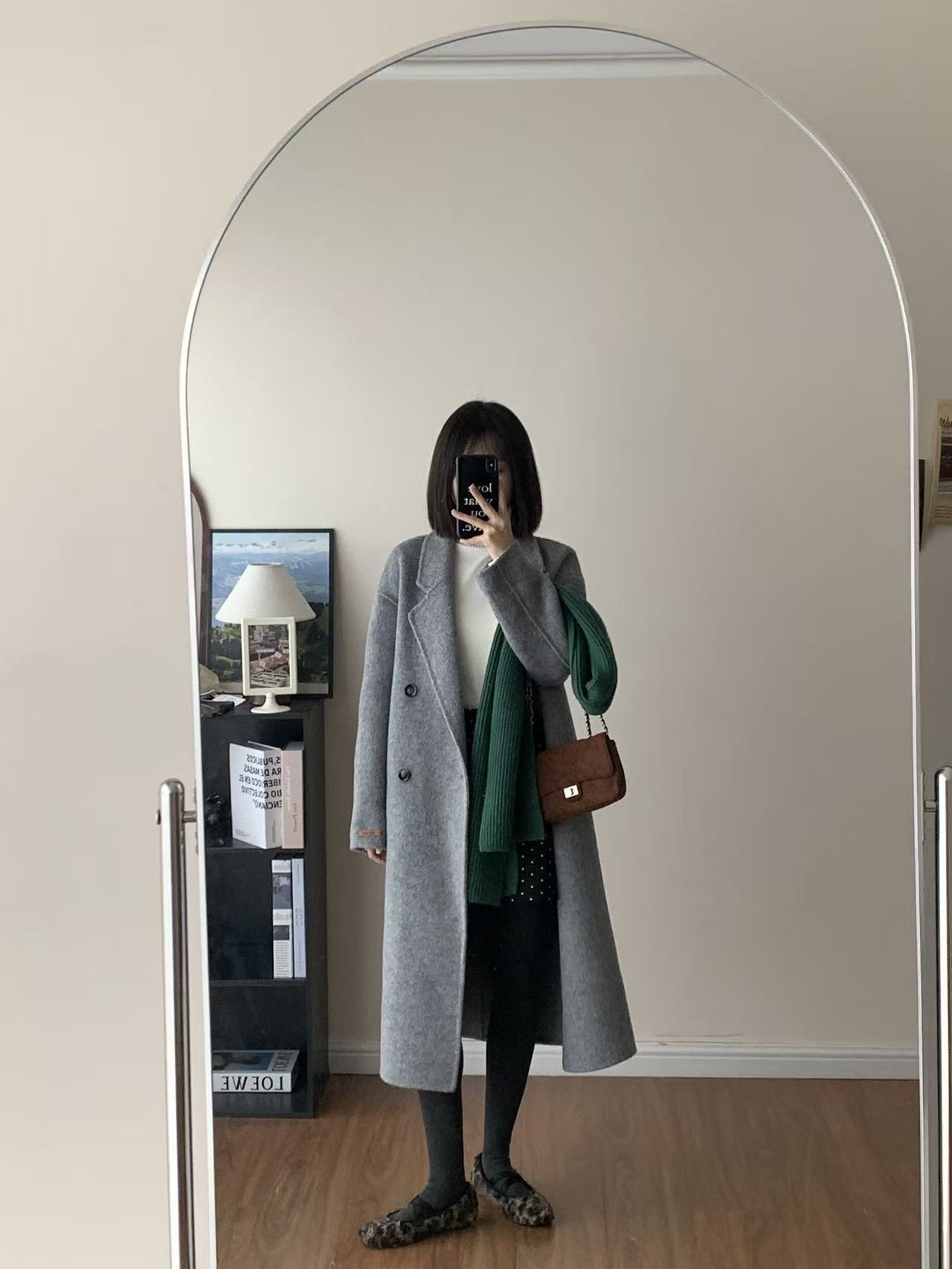 【高級ベビーキャメルウール】2025秋冬高級ベビーキャメルウール両面ウールコート シンプルで上品なロング丈レディース