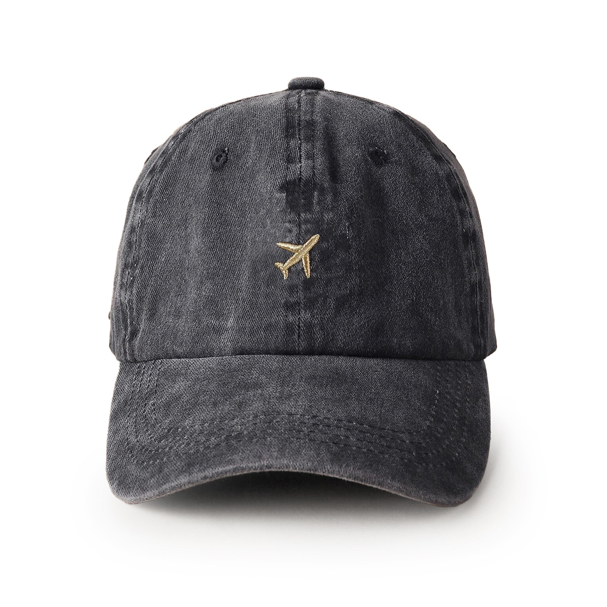 Unisex Retro Solid Color Airplane Embroidery Baseball Cap display picture 5
