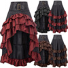 Retro skirt, suitable for import, cosplay, European style, asymmetric cut, high waist