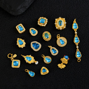 S925�y僽��Ƕ���{��С���J�������DIY�r������ʽ���{�����J��