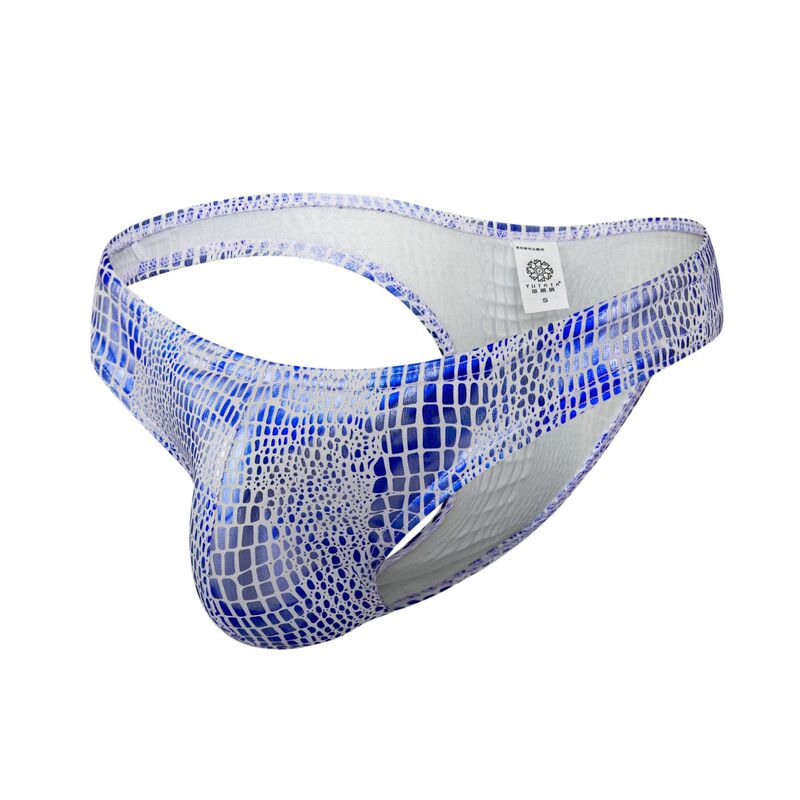 Cross-border foreign trade new shiny crocodile pattern men's sexy underwear men's low waist bikini underpants D204 Cross-border foreign trade new shiny crocodile pattern men's sexy underwear men's low waist bikini underpants D204