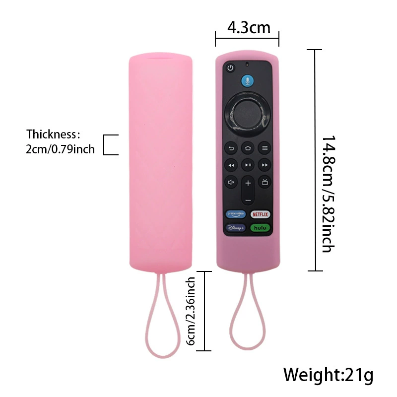 Горячий товар: силиконовый светящийся чехол для пульта Fire TV Stick, легко чистится