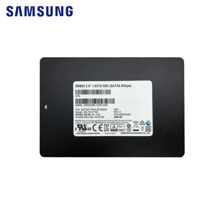 Suitable for Samsung SM883 1.92T 2.5-inch SATA enterprise-class server solid-state drive SSD