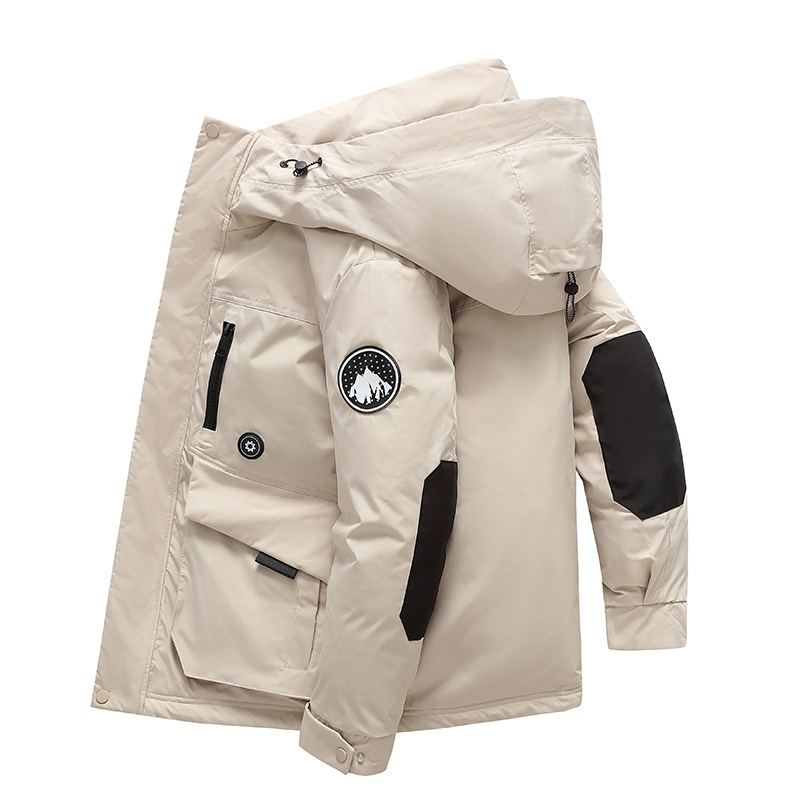 Ropa de asalto, ropa de algodón de pluma, ropa de algodón, ropa de invierno para mujeres 2025, nueva chaqueta de algodón de herramientas, superando la tendencia de chaqueta con capuzas