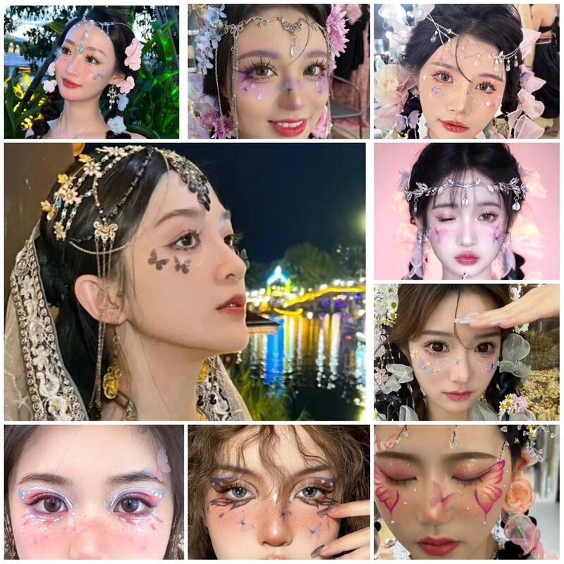 Wholesale Hani Princess Makeup diy Tulle Butterfly Face Nail Photo Beauty Artifact Accessories