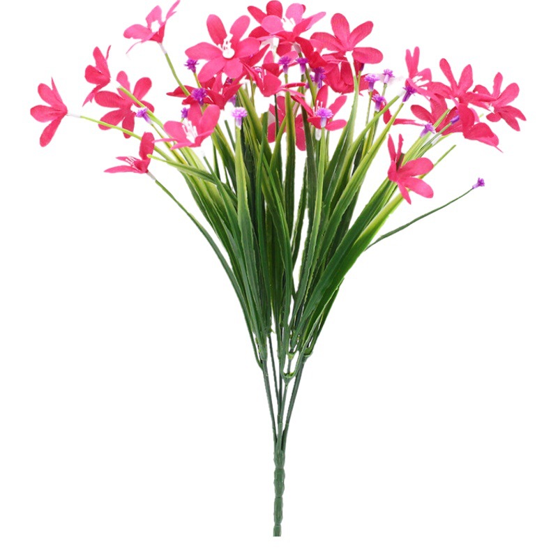 Ramo de Flores Artificiales Decorativas con Efecto Estrellado