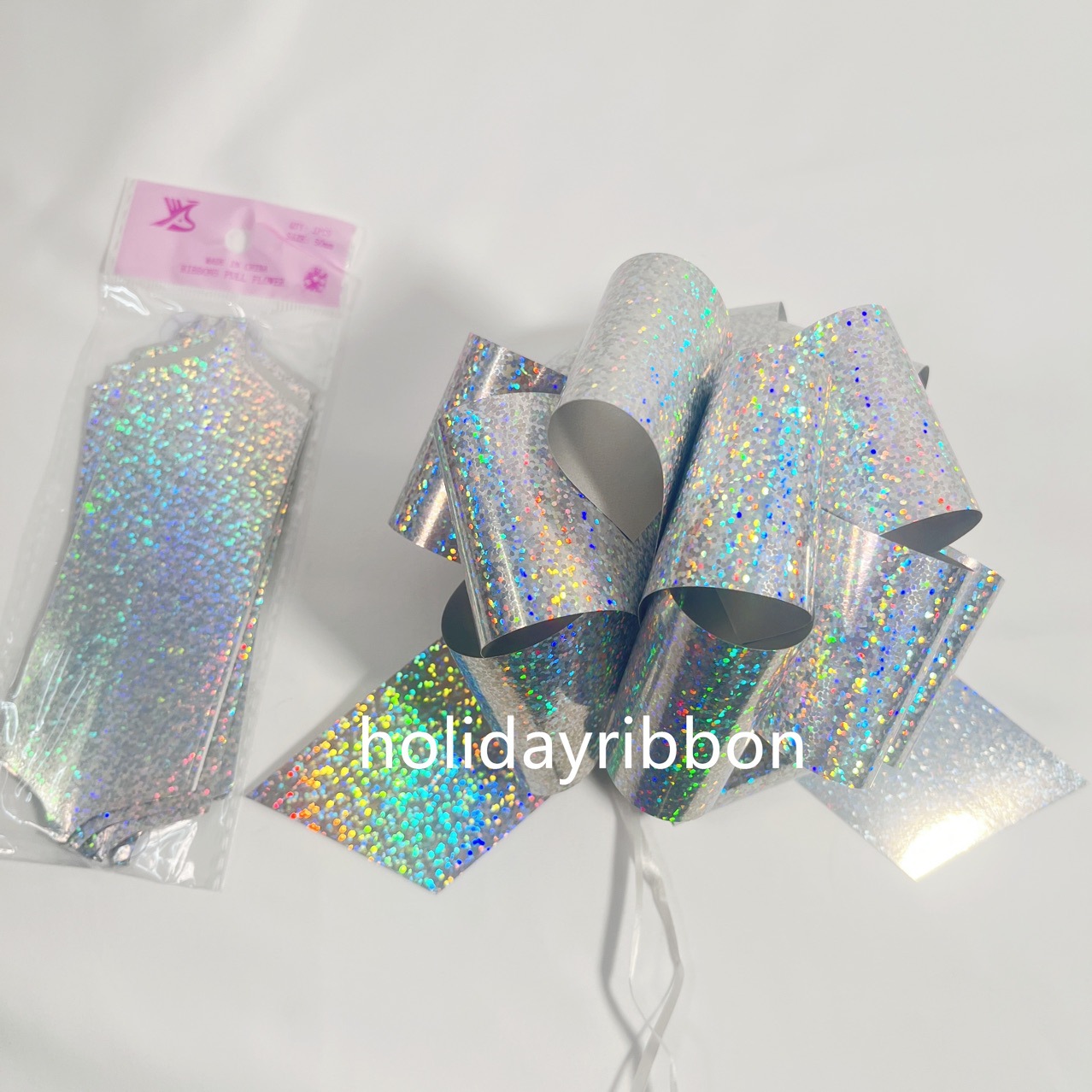 Comercio exterior transfronterizo regalos de Navidad decoración de flores de color láser de color metálico flores de bola decoradas flores de boda