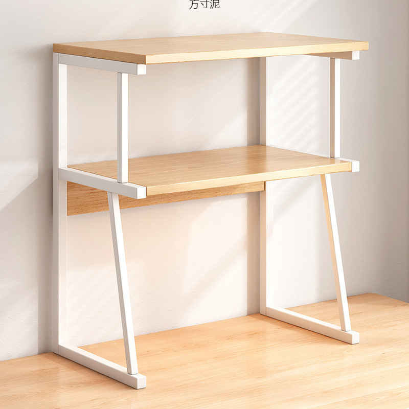 Printer Storage Rack, Double-Layer Monitor Stand, Office Simple Computer Desk Heightening Storage Shelf