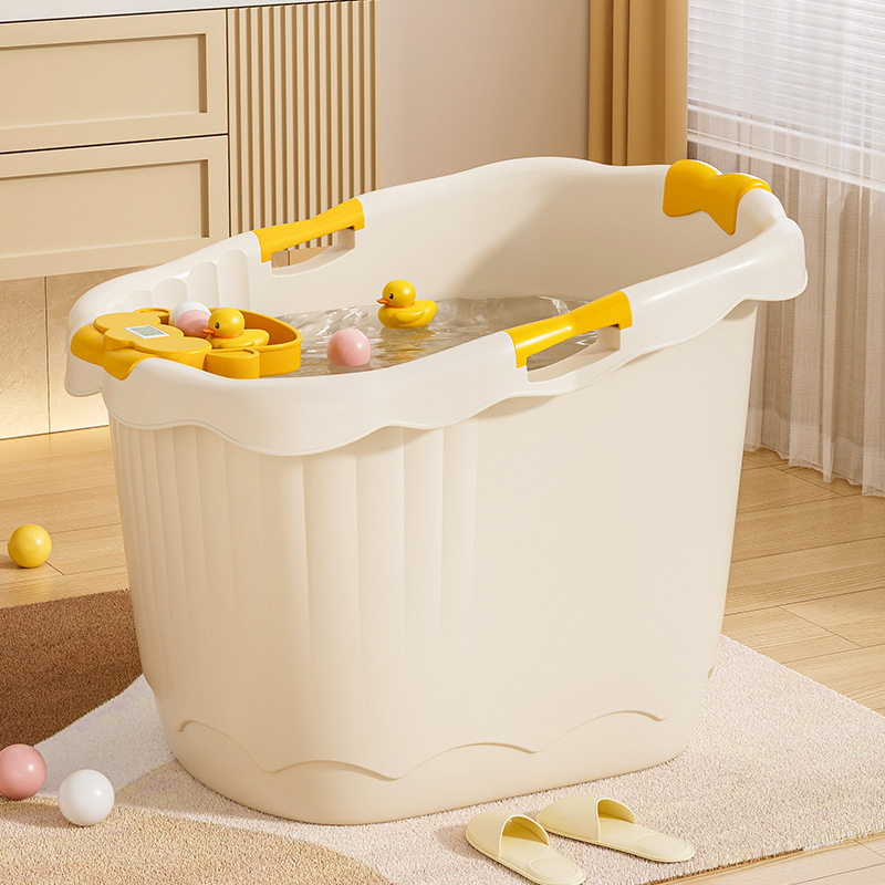 Children's Bath Bucket, Baby Can Sit in the Bath Bucket, Thickened Baby Bathtub, Sit-In Plastic Bath Bucket, Children's Bath Basin