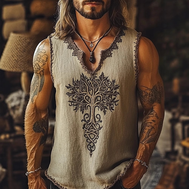 Cross-Border American-Style Sleeveless X-Neck T-Shirt Hip-Hop Men's Vest Showcasing Muscles, Exclusive Tough-Guy Sports Style