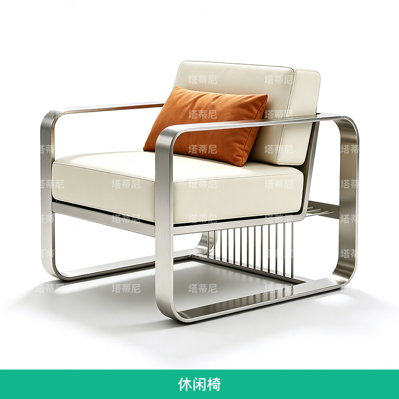 Sofá de ocio de aleación de aluminio al aire libre jardín departamento de ventas jardín terraza impermeable muebles de diseño de hotel