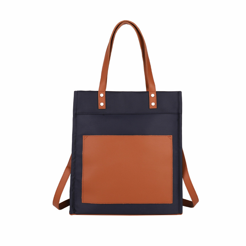 Bolso portátil de lona personalizado para mujer nueva tendencia con logotipo impreso en color casual bolso de mensajero de viaje de negocios