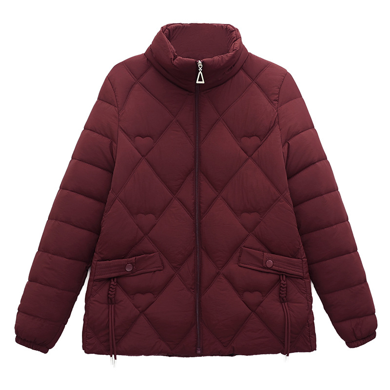 Madre de algodón chaqueta de invierno nueva moda suelta delgada de cuello de algodón ligero chaqueta de algodón pequeño delgada image 5