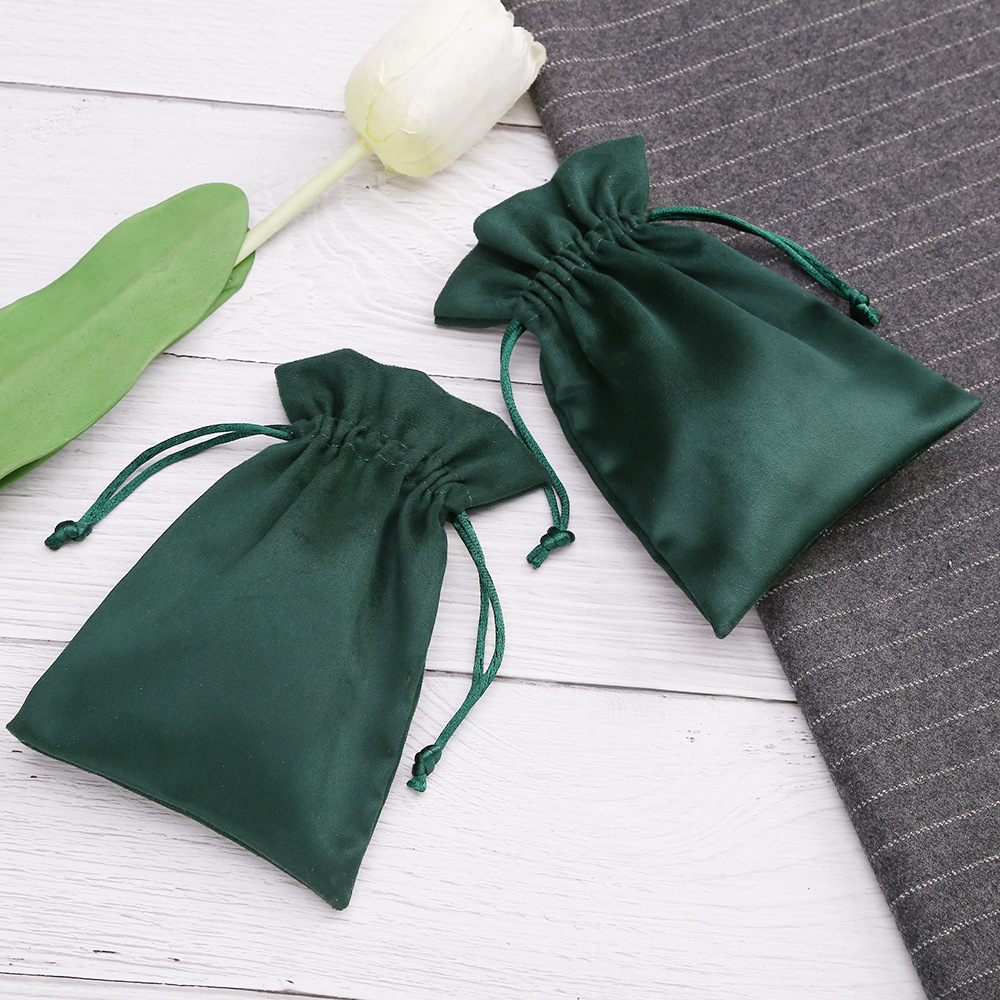 15g Weight Jewelry Packaging Bags Classification 1 Piece Quantity Daily Occasion Solid Color Pattern Drawstring Design Fashion Style 1 Piece Fashion Solid Color Cloth Drawstring Jewelry Packaging Bags 4