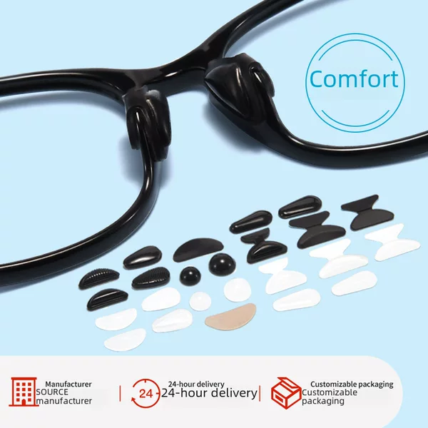 Glasses Nose Pad Wholesale Silicone Nose Pad Airbag Super Soft Air Mat Anti-indentation Sheet for Eye Accessories Anti-slip Patch