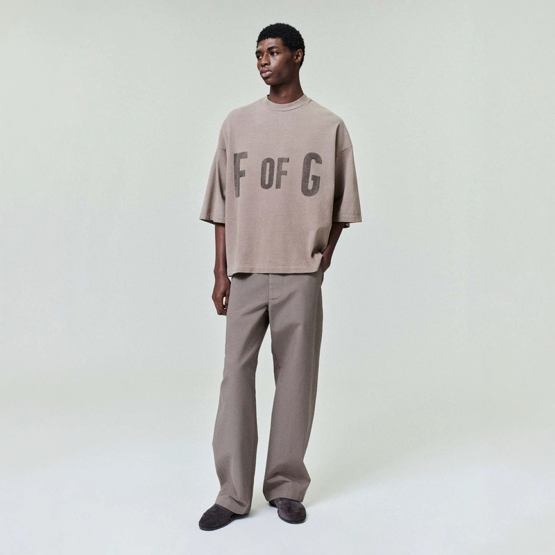 Street Style European and American Casual Letter Print Fear of God T-Shirt New Summer Style Versatile