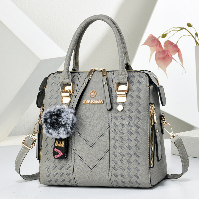 Bolsa de hombro de peluche colgante ocio versátil bolso de transporte diario temperamento moda mochila bolsas transfronterizas