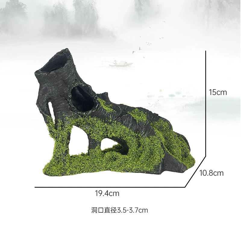 Аквариум Избежание креветок Домашнее разведение Корни деревьев Затонувшая древесина Полое отверстие для дерева Корни годового дерева Аквариум Ремесла из смолы Ландшафтный дизайн
