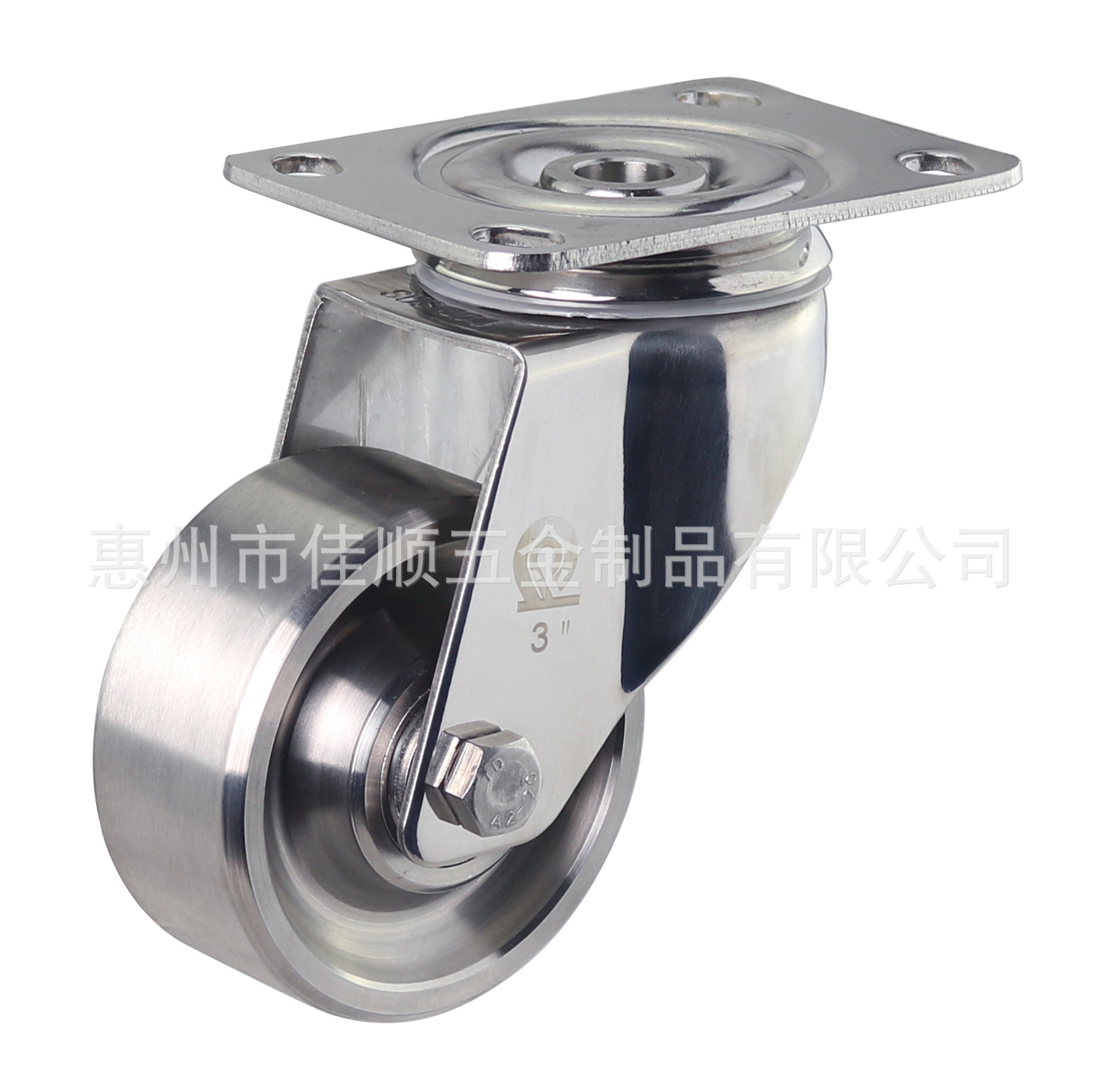 全不锈钢脚轮|SUS304|3寸全不锈钢万向轮|耐高温|食品机械 脚轮厂