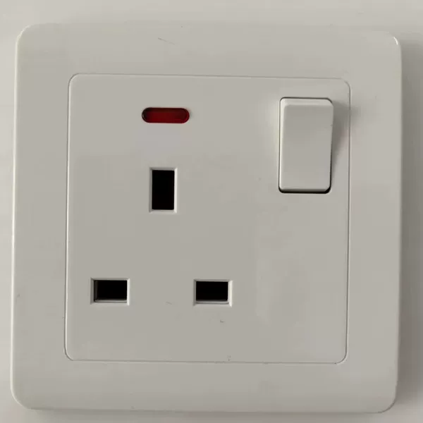 One open 13A with light socket
