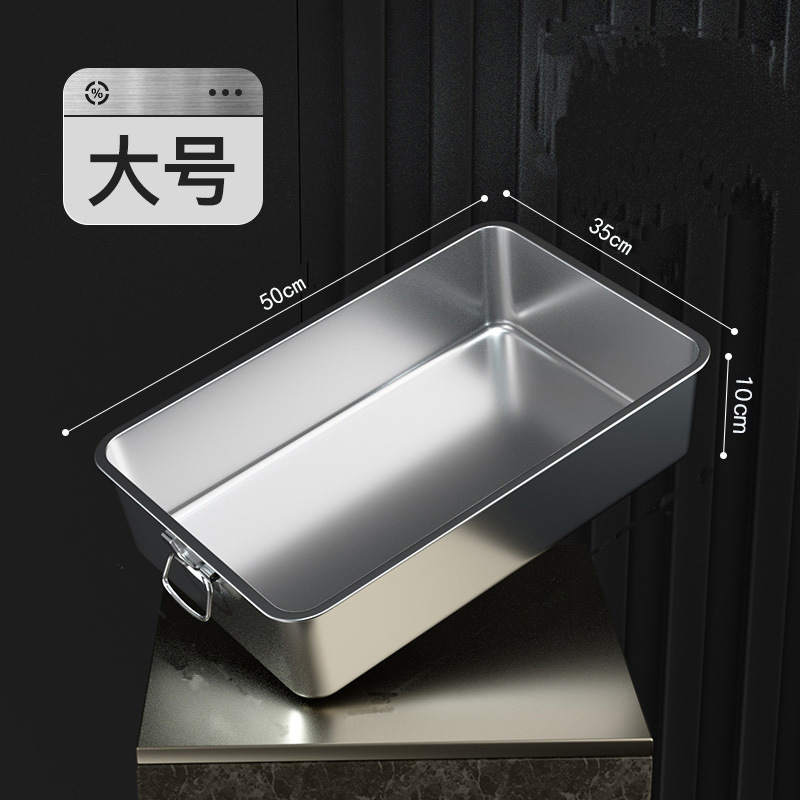 손잡이가 있는 고양이 배변 상자 [짧은 모델] 50*35*10 (7.5kg 적용 가능) - 무료 스티커