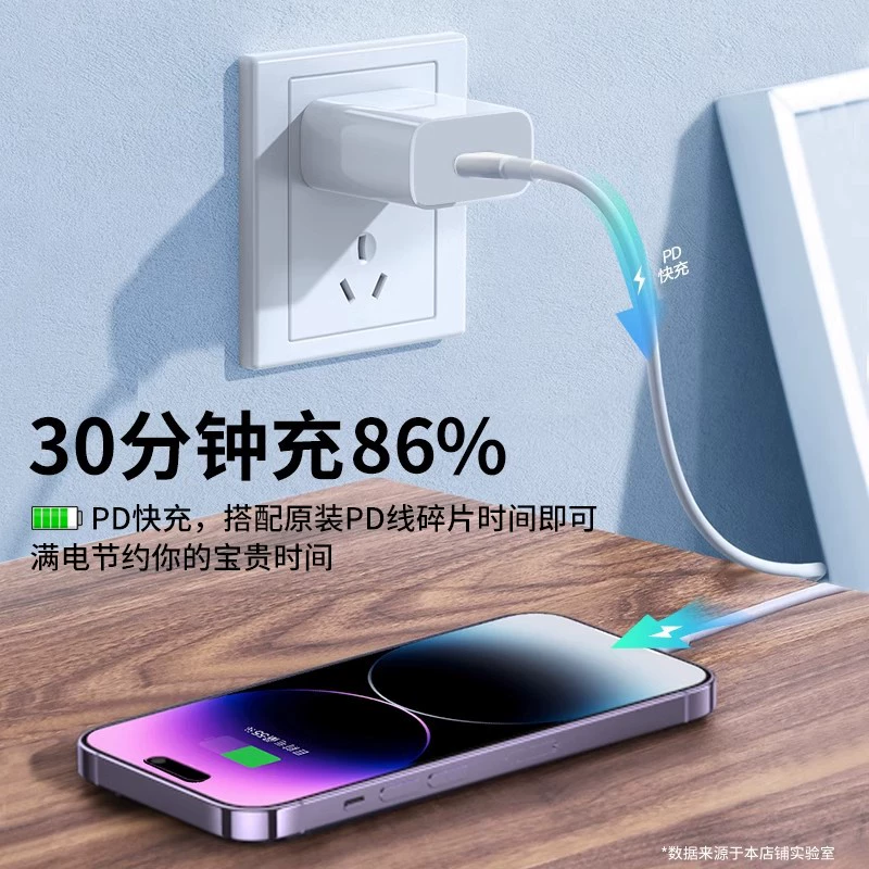 Набор USB‑C PD быстрой зарядки, блок 20/30/35 Вт + PD или double‑C кабели (1/1,5/2 м)