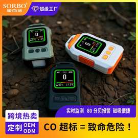 气体检测跨境定制CO浓度检测户外室内便携式一氧化碳探测仪可磁吸