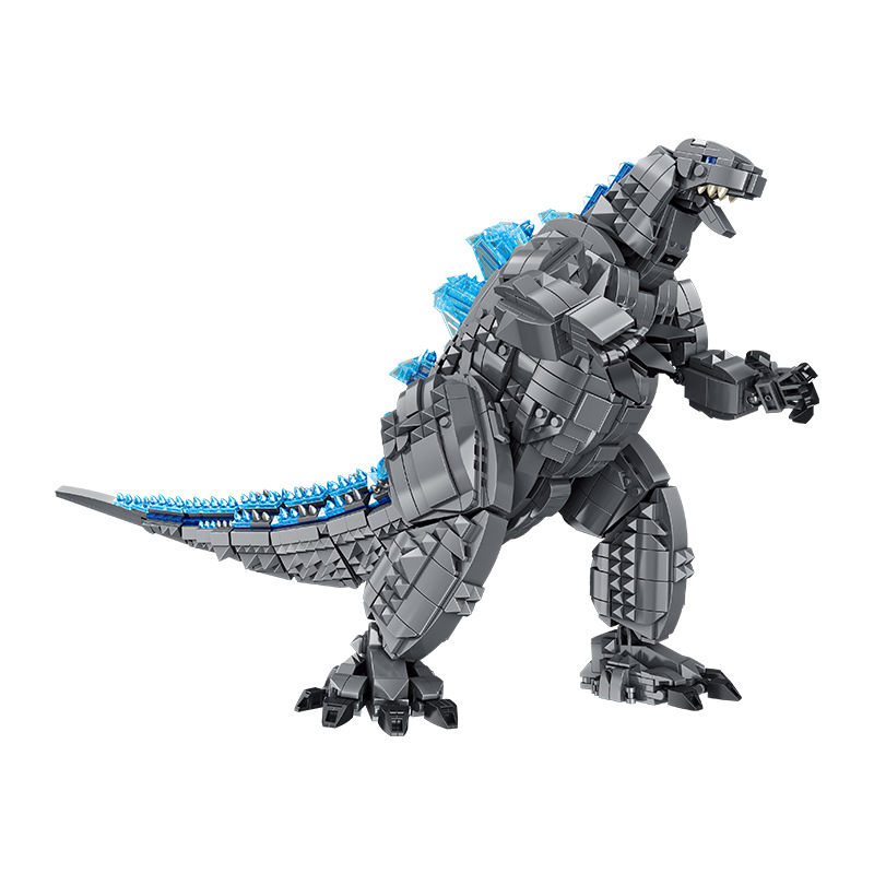 Panlos 687001-3 Juguete de Bloques de Construcción de Partículas Pequeñas con Licencia Oficial de Godzilla vs. Kong