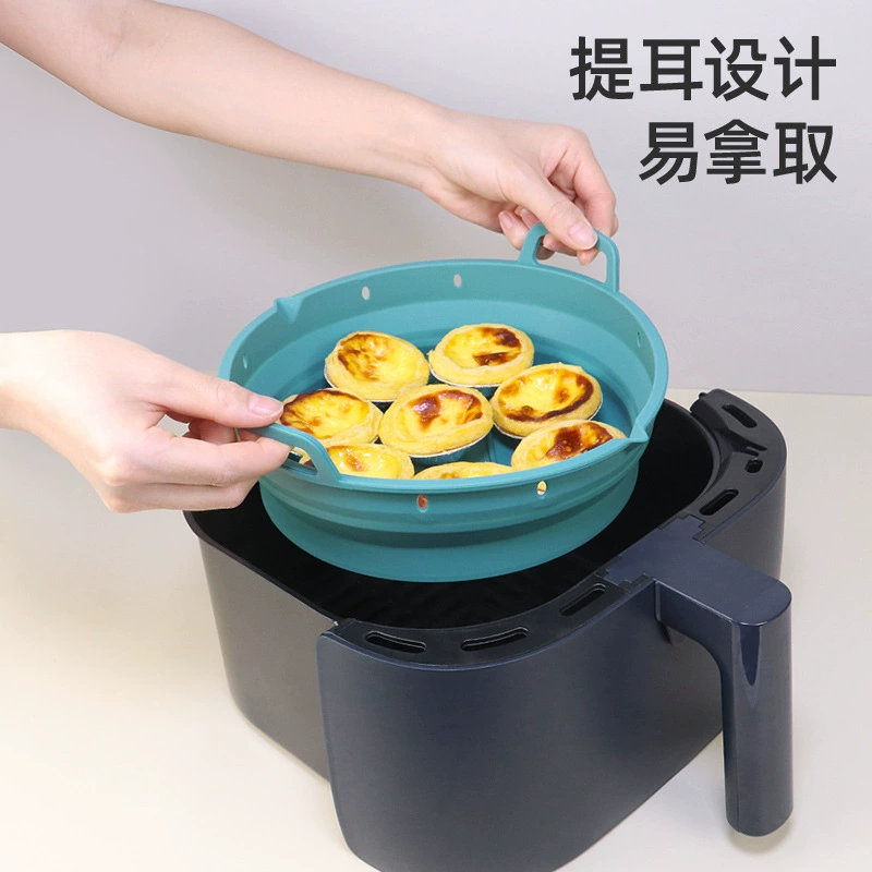 Хай-словар Cross-border: жаркa Air fryer специальной силиконовой противни для выпечки домашняя духовка противень для запекания масло-безопасная барбекю поднос