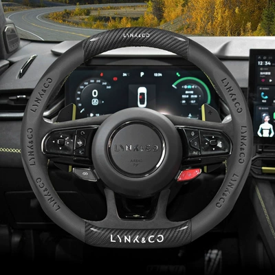 Lingke 03 steering wheel cover Steering wheel cover - special-for-lynk-co-carbon-fiber-pattern-nappa-leather-other